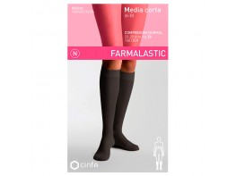 Imagen del producto Farmalastic Media Corta Abierta Normal talla L negro