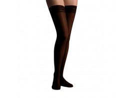 Imagen del producto Farmalastic Media Larga con Blonda Normal talla Reina Plus negro