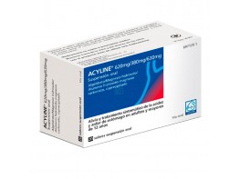 Imagen del producto Acyline 620 mg/380 mg/630 mg suspensión oral 20 sobres 10ml