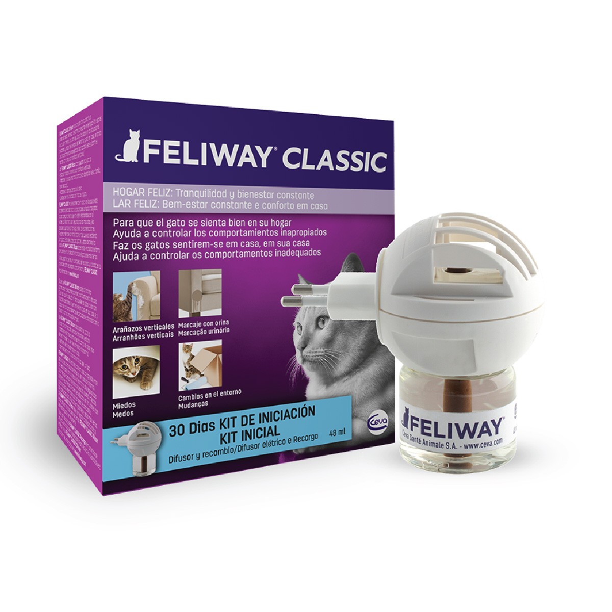 Imagen de Ceva Feliway difusor + rec 48ml 1 mes