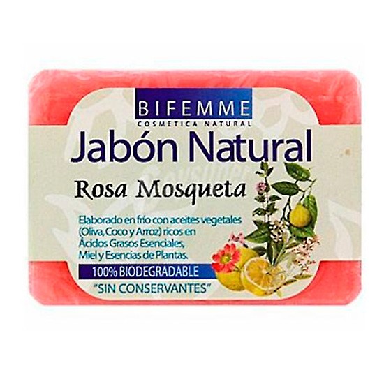 Imagen de Ynsadiet Jabon rosa mosqueta 100gamos  ynsadiet
