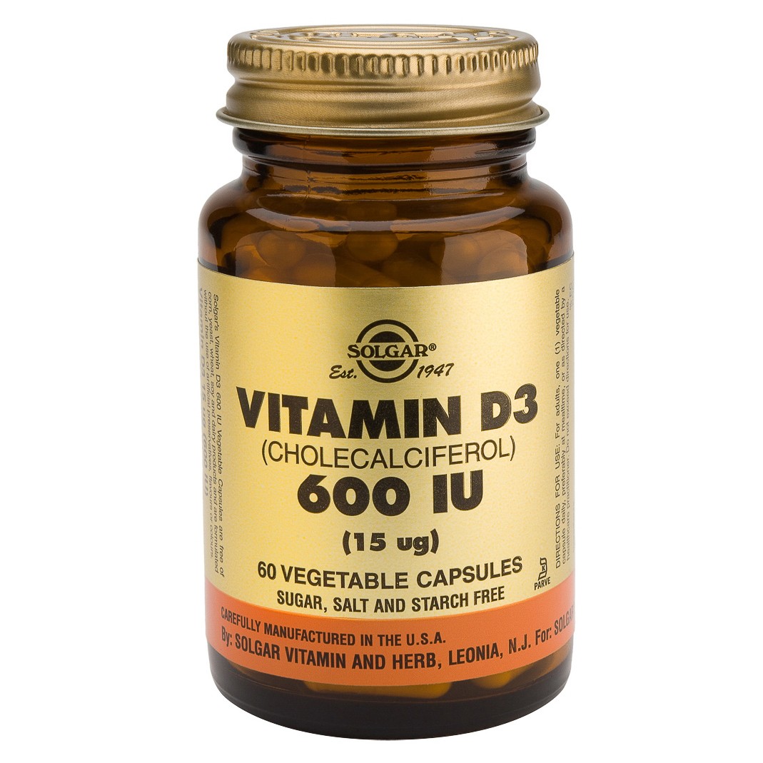 Imagen de Solgar Vitamina D3 600ui 60 cápsulas vegetales