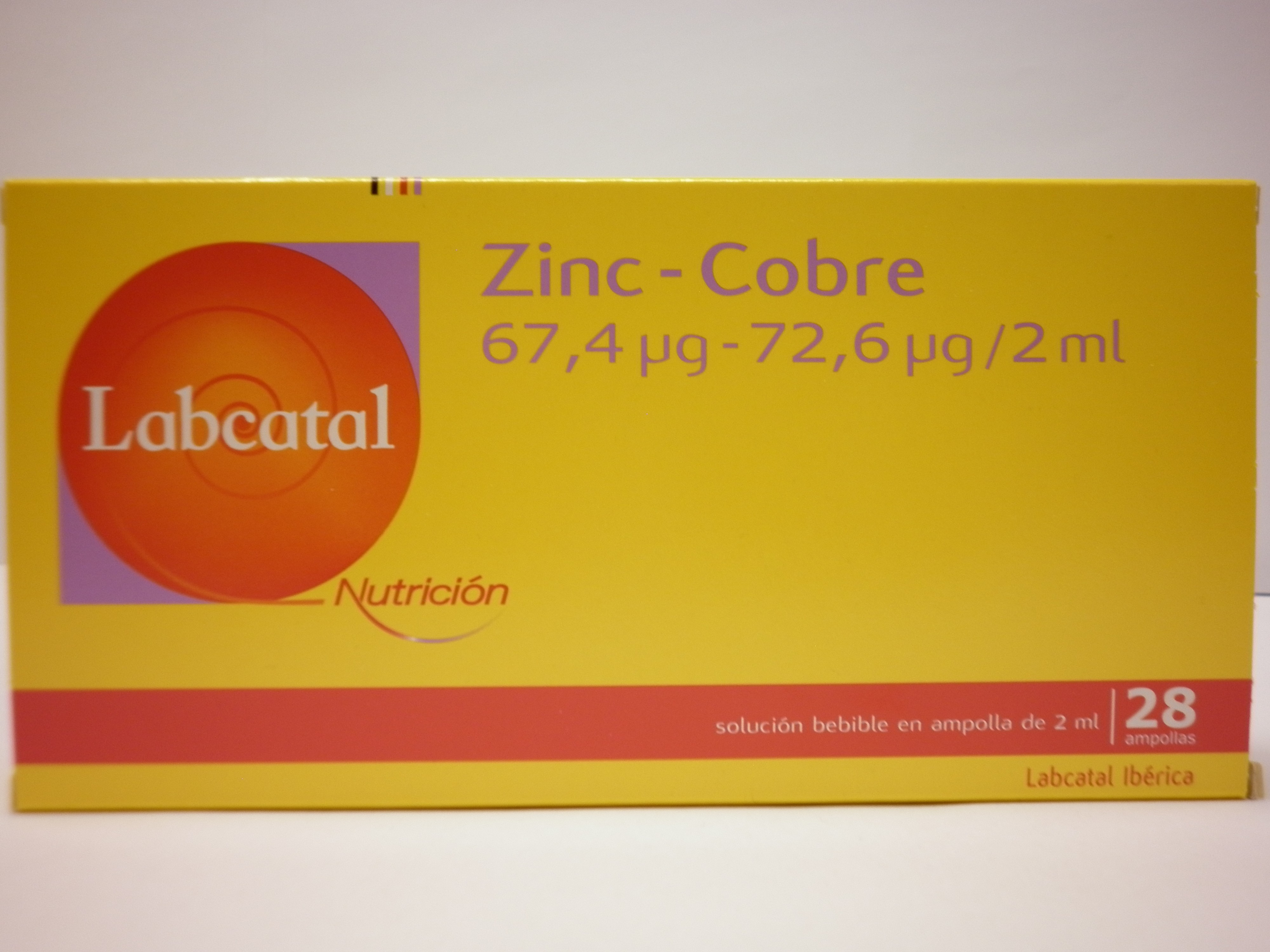 Imagen de LABCATAL 19 ZINC COBRE 28 AMPOLLAS