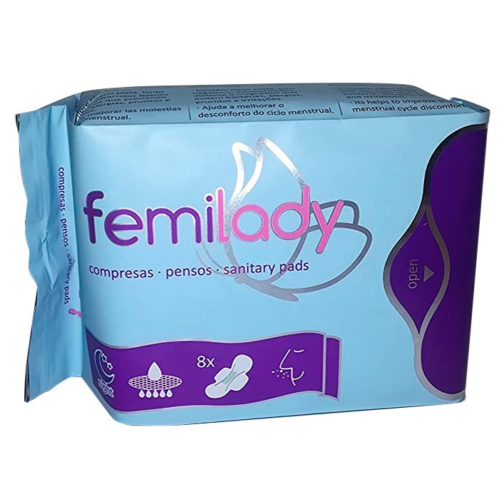 Imagen de Femilady compresa noche 8 capas 8 und