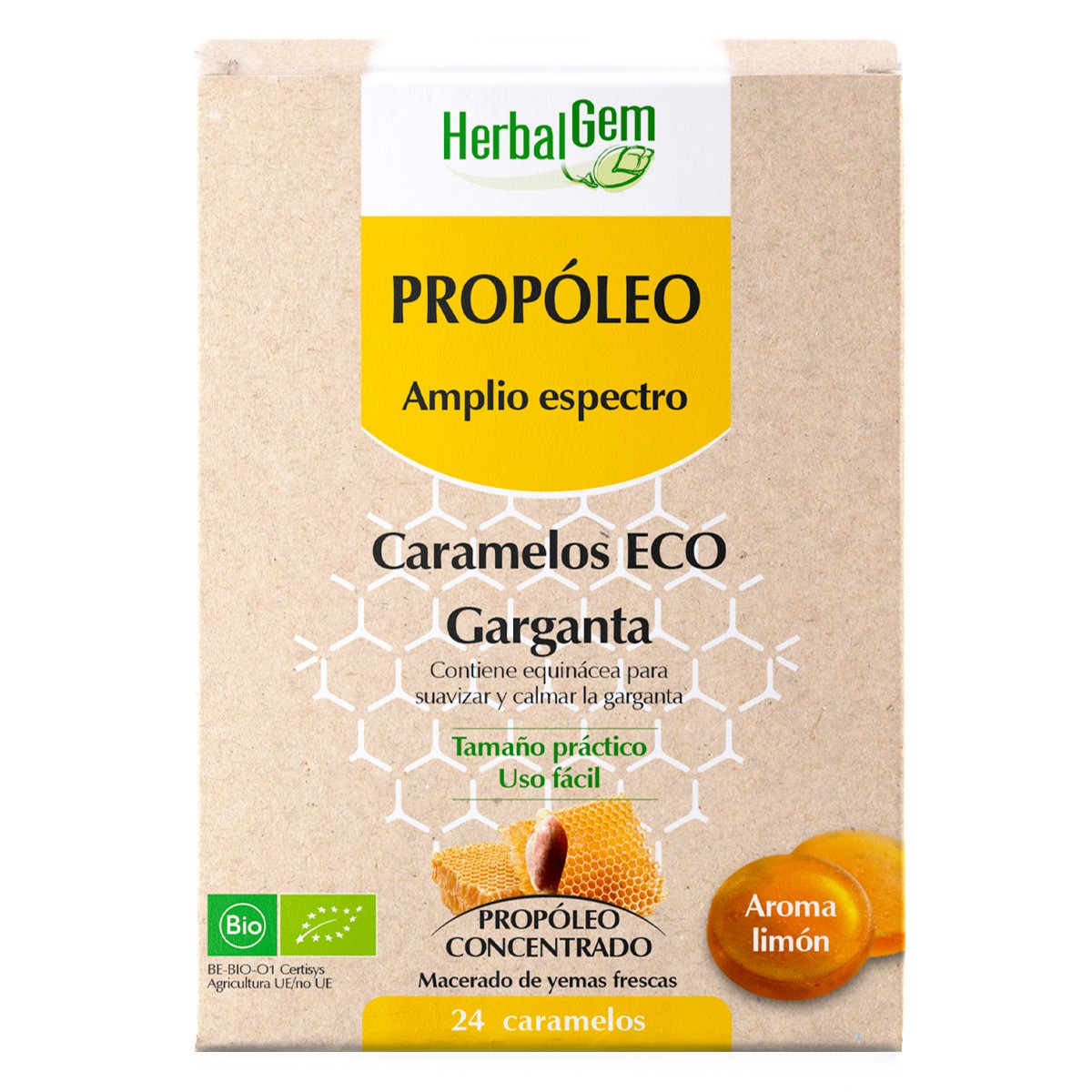Imagen de Pranarom Herbalgem propóleo amplio e caram bio 24