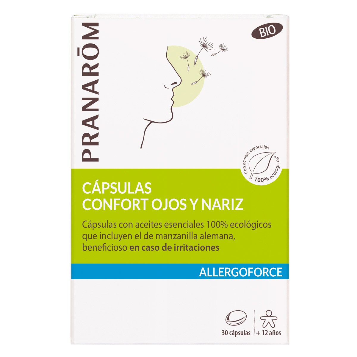 Imagen de Pranarom Allergoforce Confort Ojos Nariz BIO 30 Capsulas