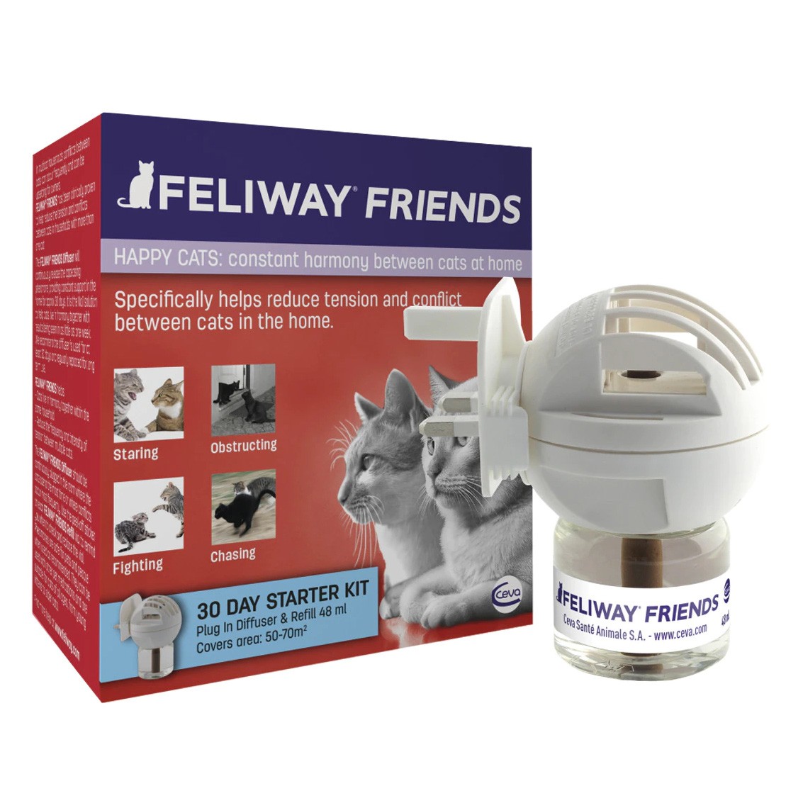 Imagen de Ceva Feliway Friends difusor + recambio 48ml