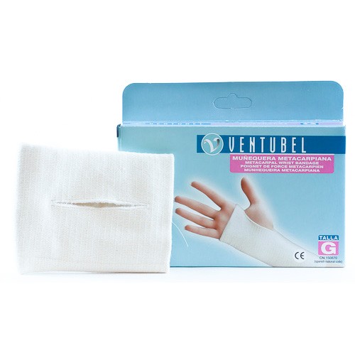 Imagen de Ventubel muñequera metacarpiana blanca talla grande