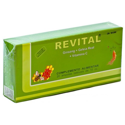 Imagen de REVITAL GINSENG+JALEA REAL+VIT C 20 AMP