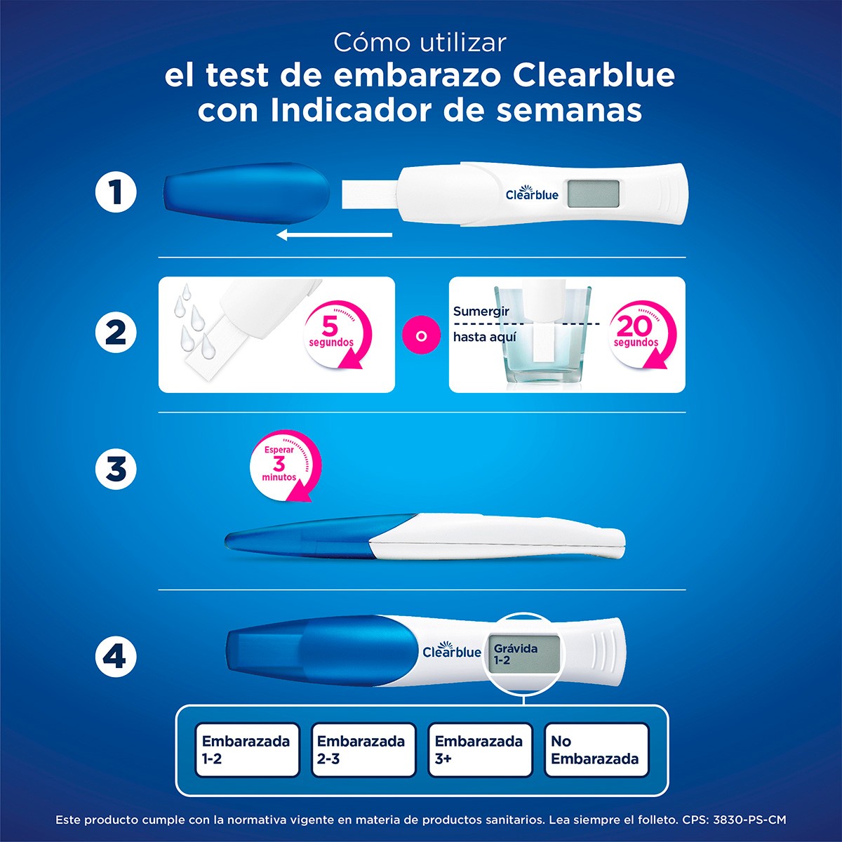 Imagen de Clearblue Test Embarazo Digital con Indicador de Concepción