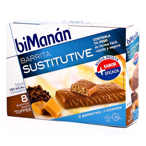 Imagen de BIMANAN BARRITAS TOFFEE 8 UDS