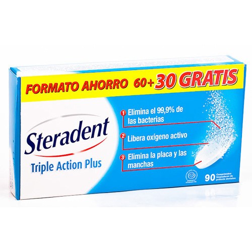 Imagen de STERADENT ACTIVE PLUS 60+30 TABLETAS