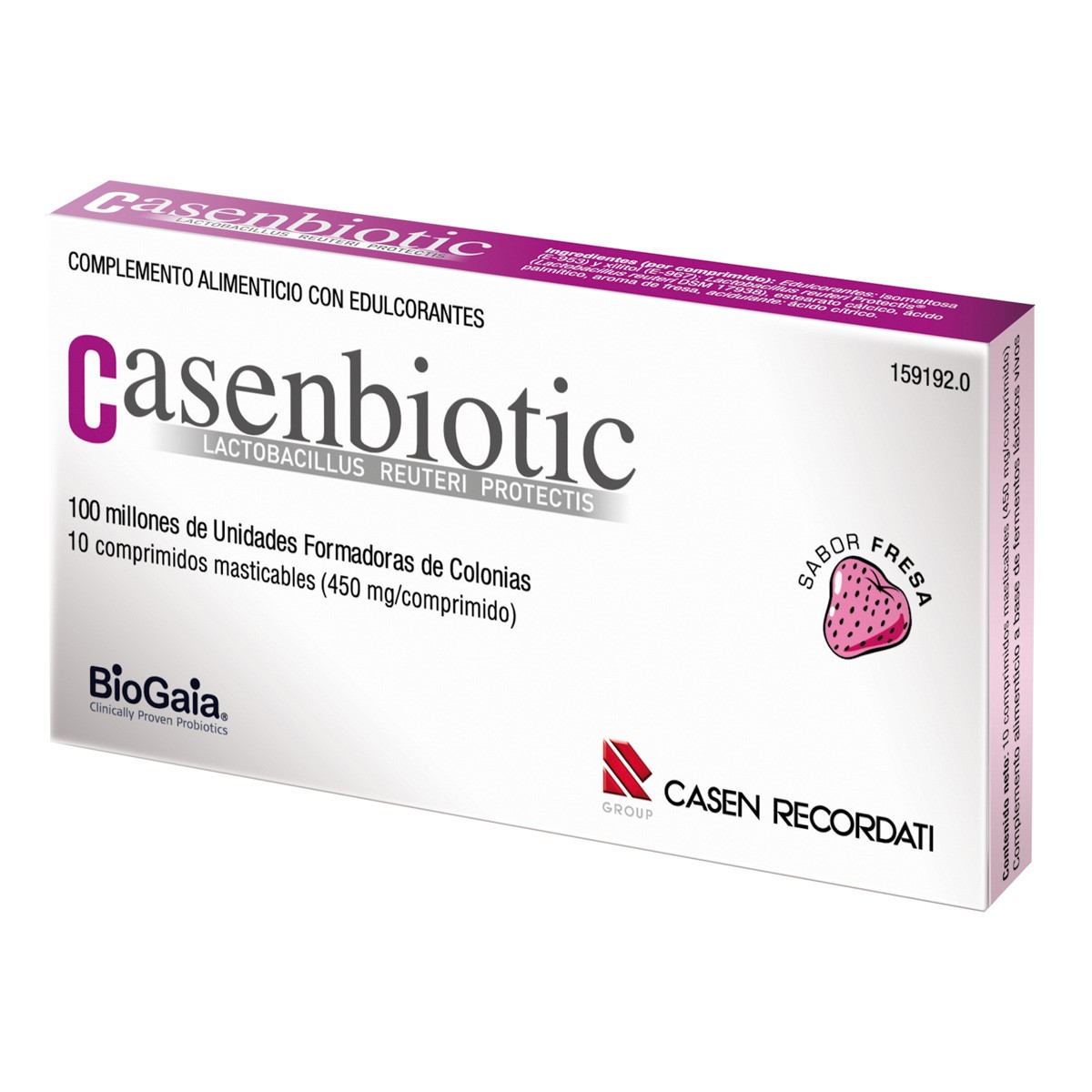 Imagen de Casenbiotic Fresa 10 comprimidos