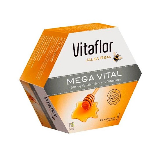 Imagen de Vitaflor Mega Vital Jalea Real complemento alimenticio 20 viales