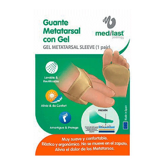 Imagen de Medilast Guante Metatarsal Gel Talla L 2 Unidades