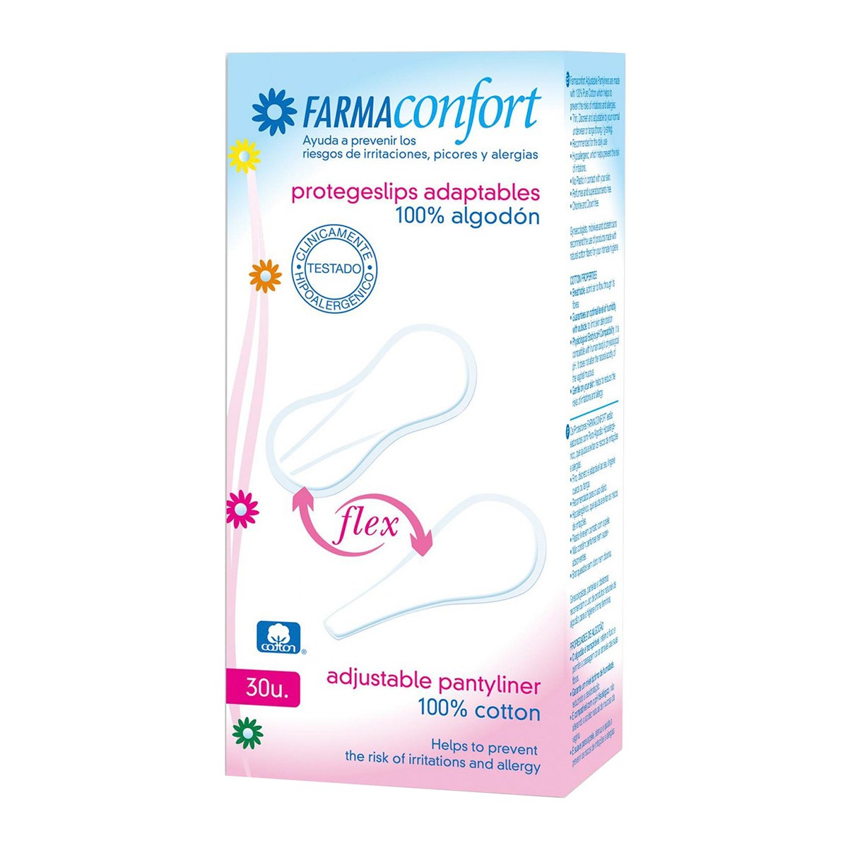Imagen de Farmaconfort Flex protegeslips adaptables 30u