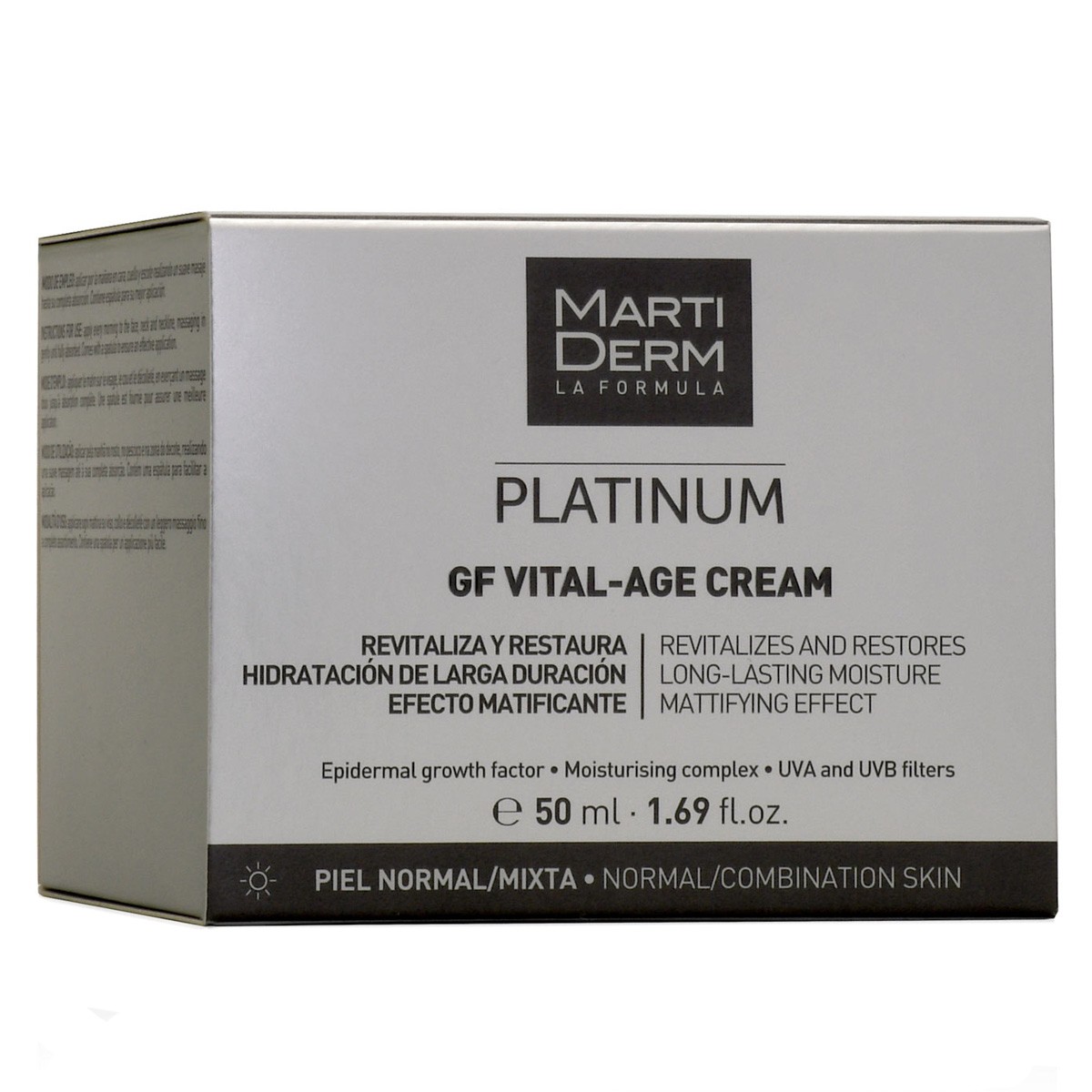Imagen de MartiDerm Platinum GF Vital-Age Crema Piel Normal/Mixta 50ml