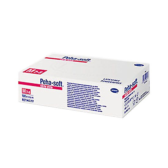 Imagen de Peha-Soft Guantes Nitrilo Blanco Talla M 100u