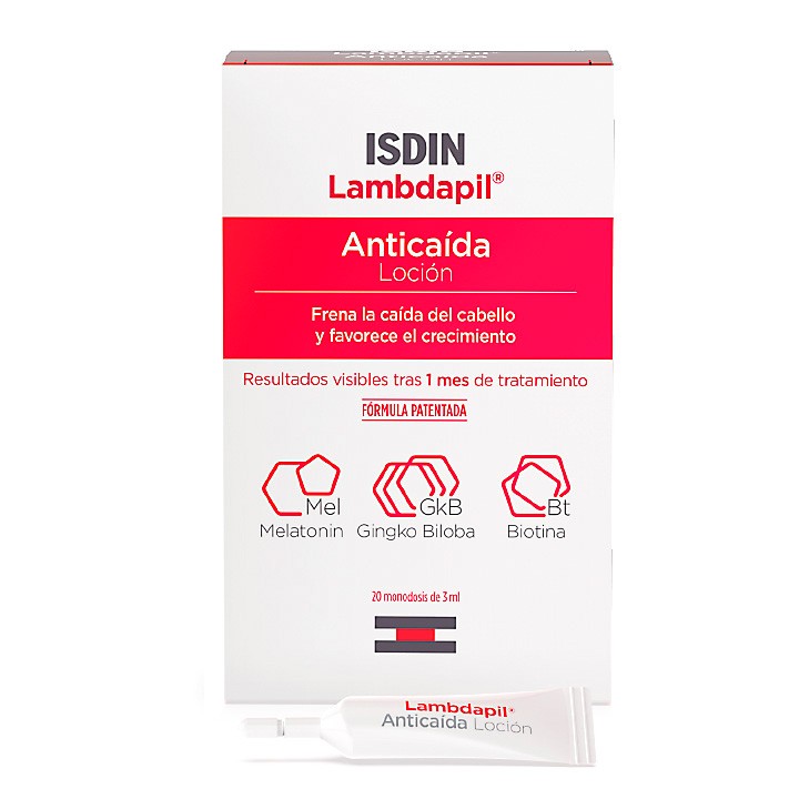 Imagen de Isdin Lambdapil anticaída loción 20 monodósis x 3ml
