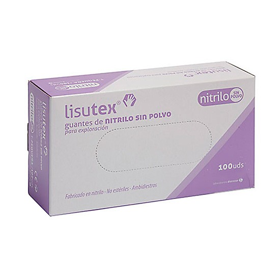 Imagen de GUANTEX LISUTEX NITRILO S/P T/M 100UND.