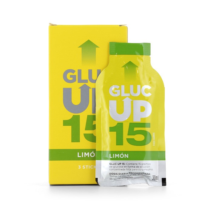 Imagen de GLUC UP LIMON 15 GR X 3 STICKS DE 30 ML