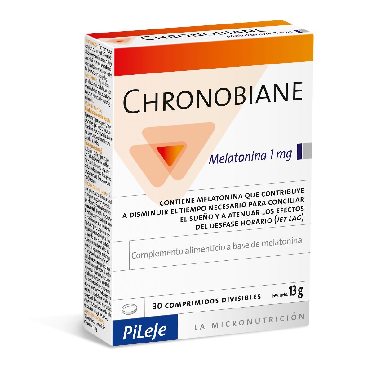 Imagen de Pileje Chronobiane melatonina 1mg 30 comprimidos