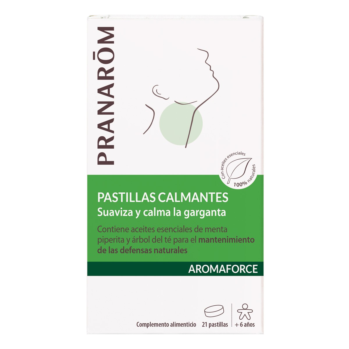 Imagen de Pranarom Aromaforce pastillas para la garganta 21u