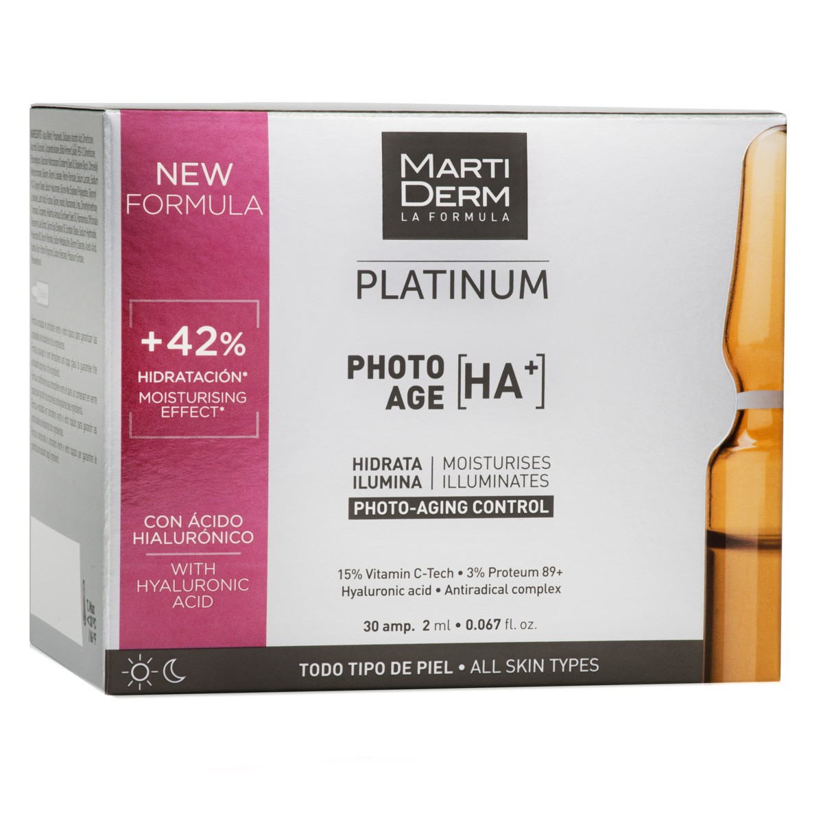 Imagen de MartiDerm Platinum Photo-Age HA+ 30 ampollas