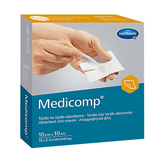 Imagen de Medicomp gasa suave sin tejer 10x10cm 20u