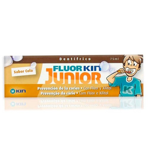 Imagen de Fluorkin Junior pasta dental sabor a cola 75ml