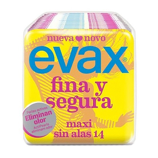 Imagen de Compresas Evax Fina y segura Maxi 14u