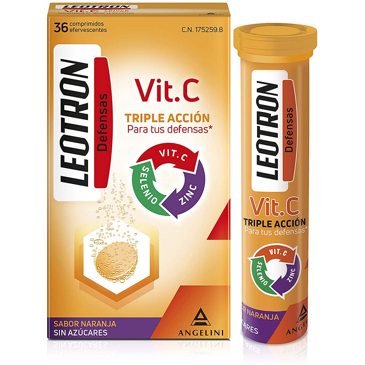 Imagen de Leotrón vitamina C 36 comprimidos efervescentes