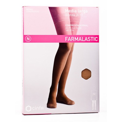 Imagen de Farmalastic Media Larga con Blonda Normal talla EG camel
