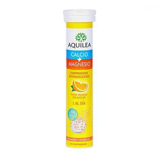 Imagen de Aquilea Calcio y magnesio 14 comprimidos efervescentes