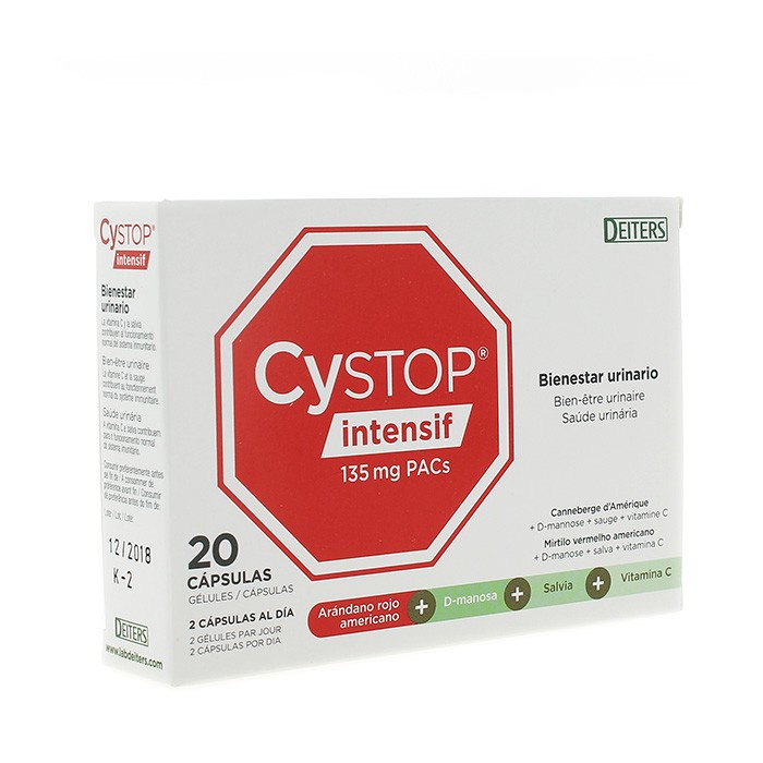 Imagen de CYSTOP INTENSIF BIENESTAR URINARIO 20CAP