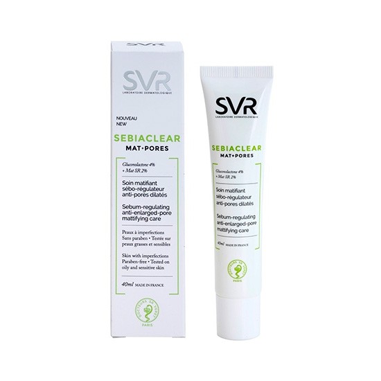 Imagen de SVR Sebiaclear matificante+pores matificante antiporos 40ml