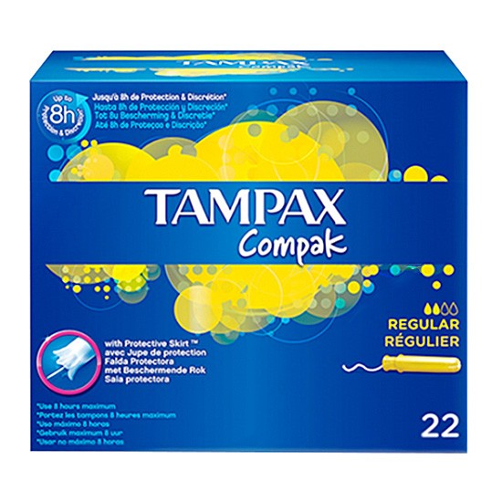 Imagen de Tampax tampones compak regular 22u