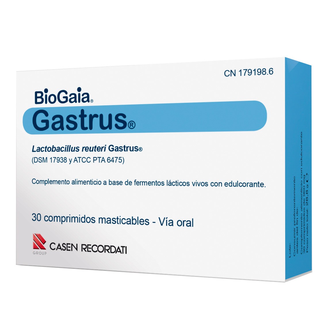 Imagen de Gastrus Biogaia Lactobacilus Reuteri 30 comprimidos