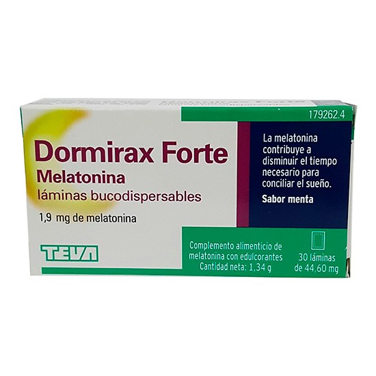 Imagen de Dormirax melatonina forte 30 láminas bucodispersables