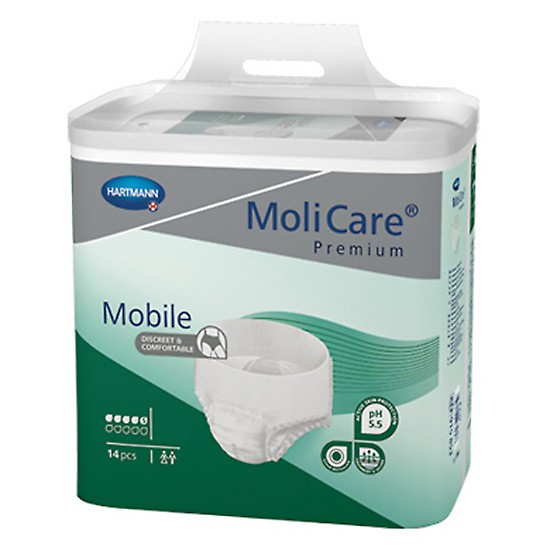 Imagen de Molicare Premium Mobile 5 gotas Talla L 14u