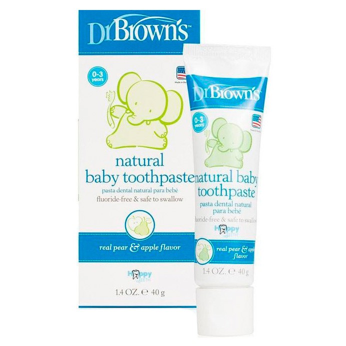 Imagen de Dr.Brown's pasta dental sabor pera y manzana 40g