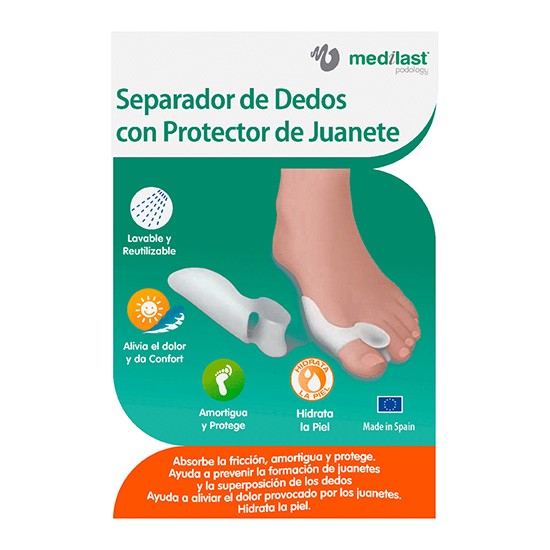 Imagen de Medilast separador de dedos con protector