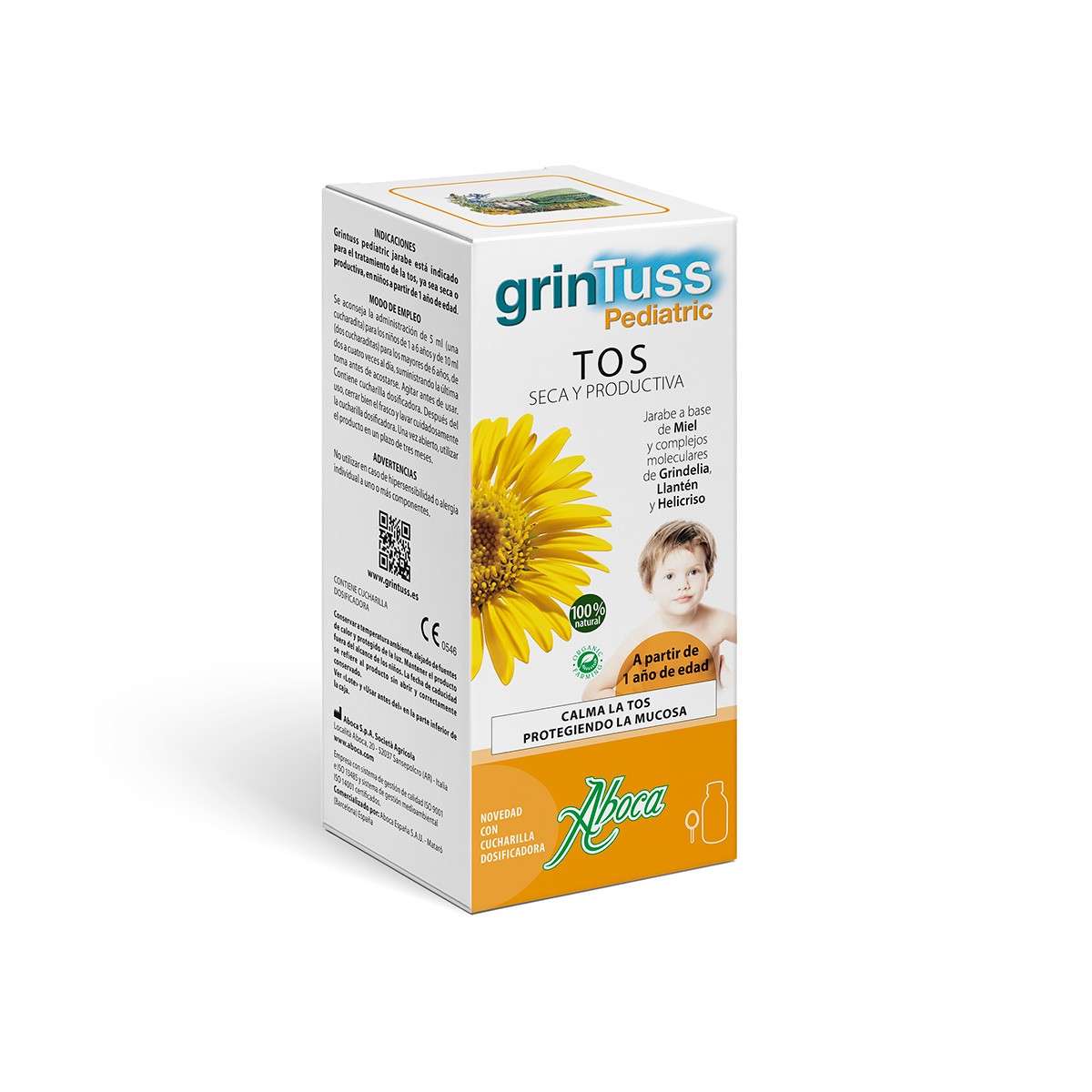 Imagen de Aboca grintuss poliresin jarabe tos pediatric 180 ml