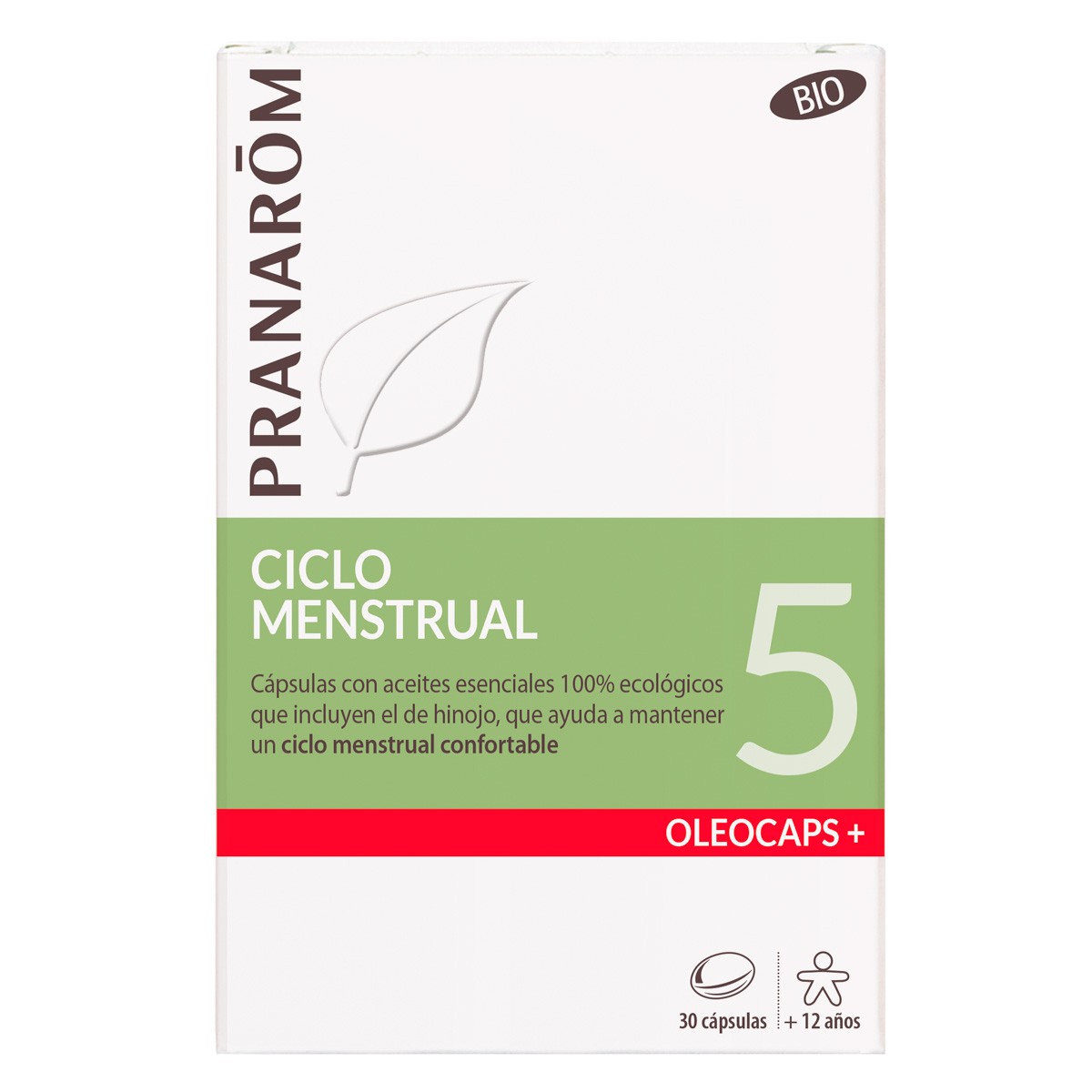 Imagen de Pranarom Oleocaps ciclo menstrual bio 30 cápsulas