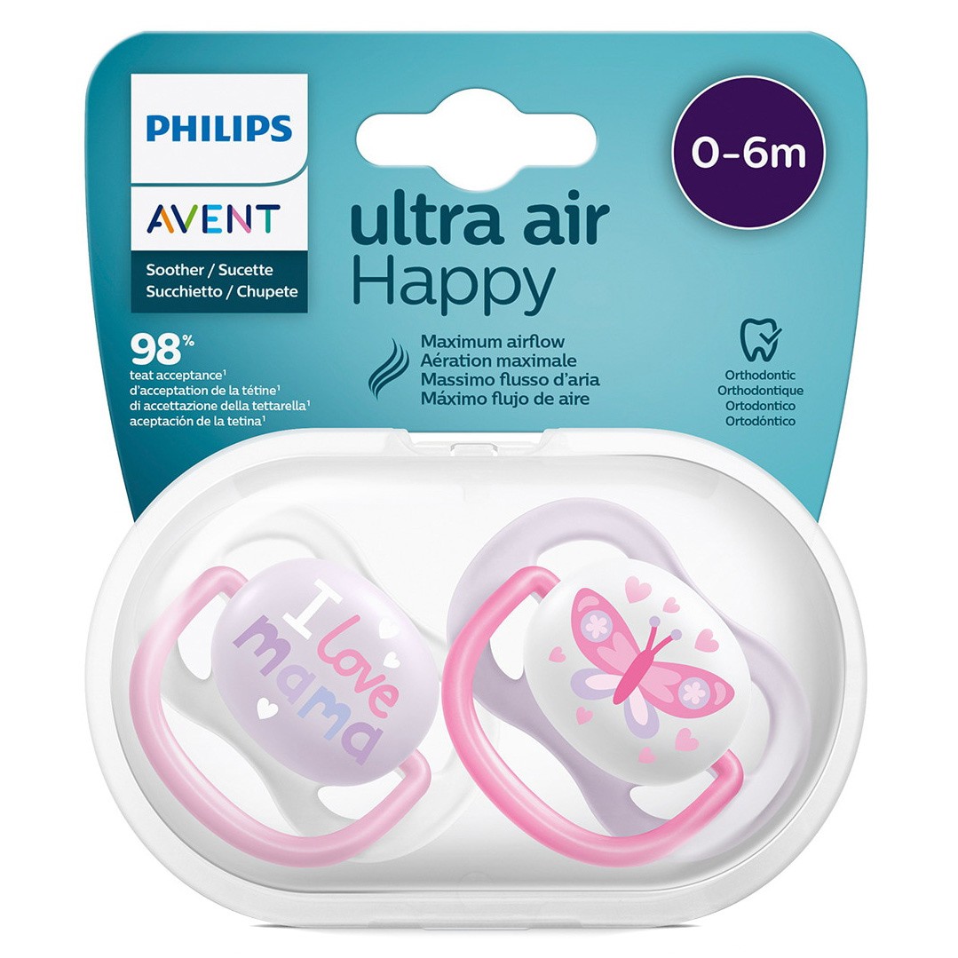 Imagen de Avent chupete ultra air happy 0-6 niña