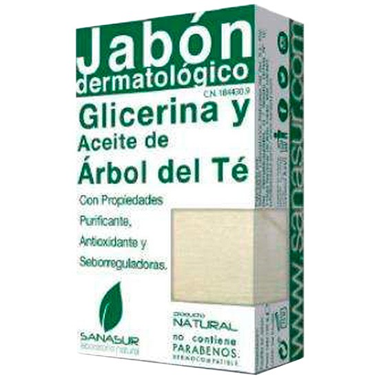 Imagen de Sanasur jabón glicerina aceite árbol té