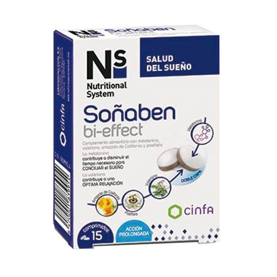 Imagen de N+S soñaben bi-effect 15 comprimidos