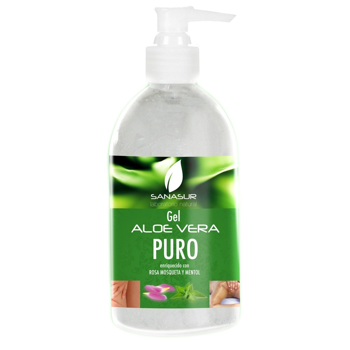 Imagen de Sanasur gel hidratante aloe vera, rosa mosqueta y mentol