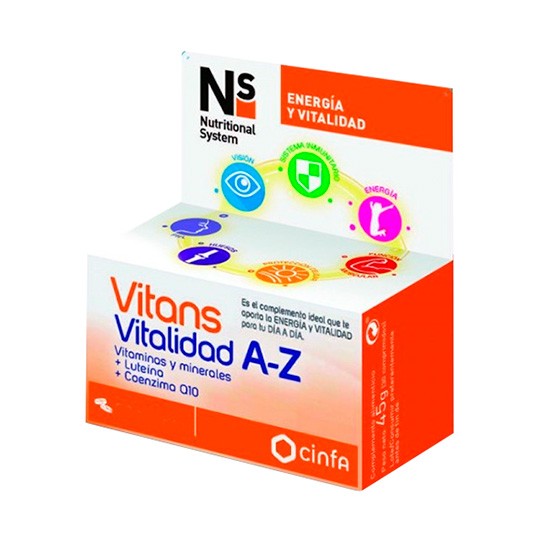 Imagen de N+S vitans vitalidad a-z 100 comprimidos