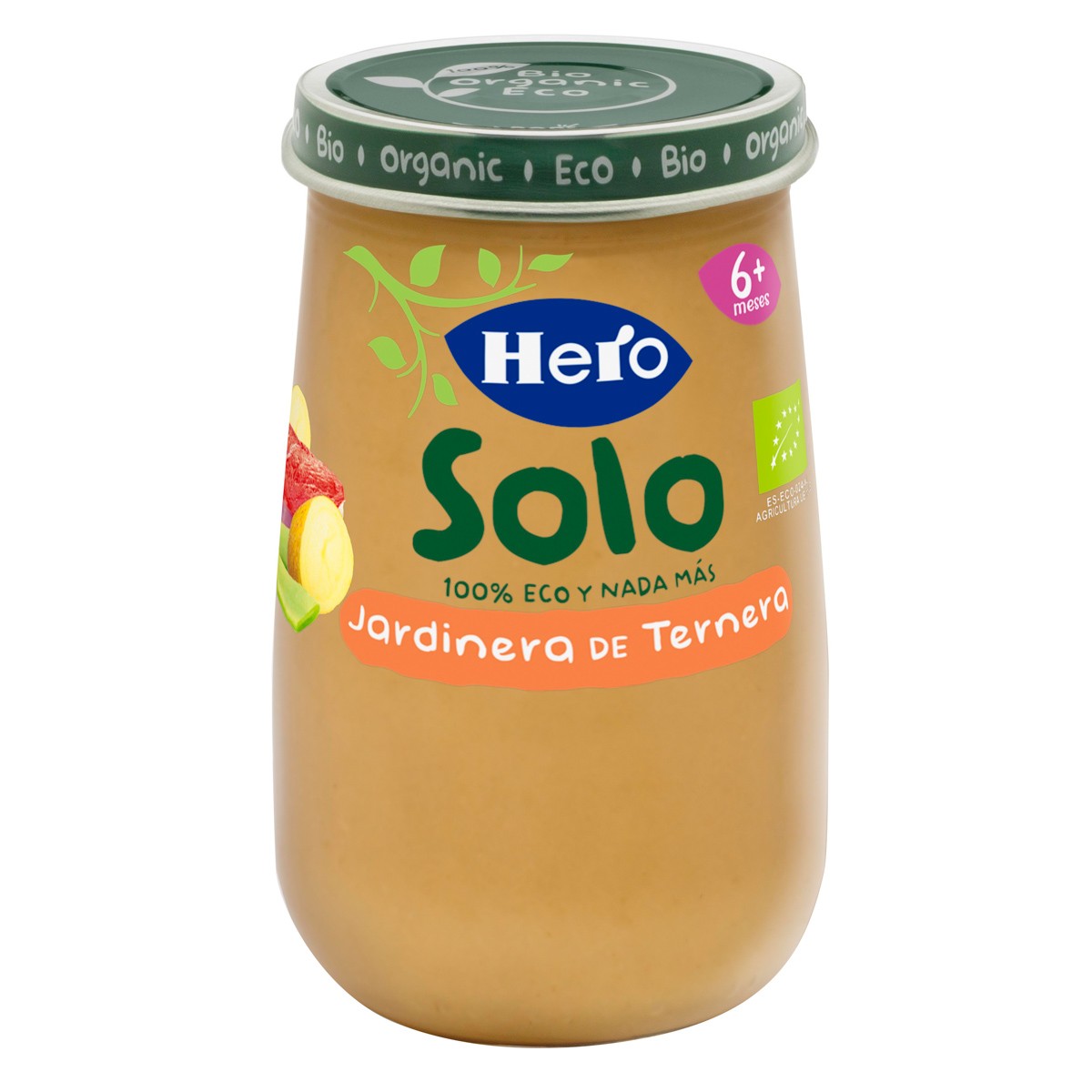 Imagen de Hero Baby Solo ecológico jardinera de ternera 190g